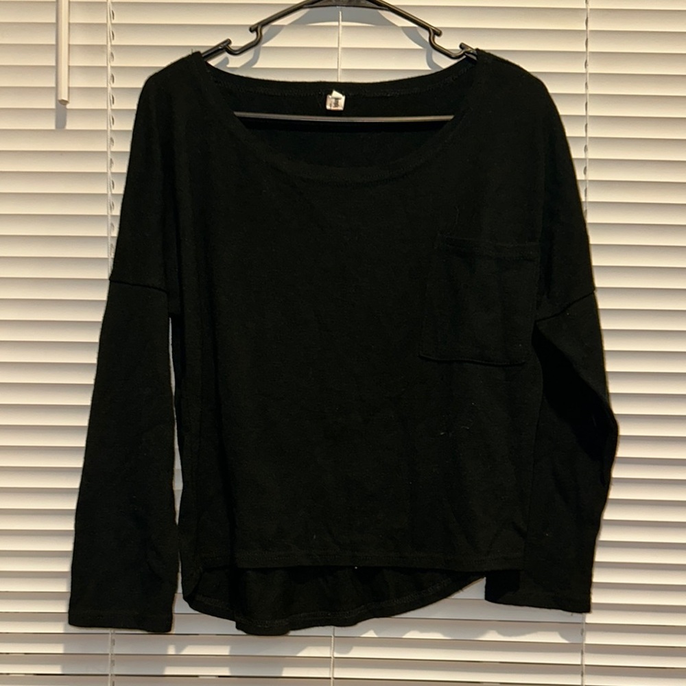 Black Long Sleeve Top